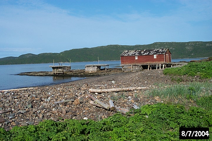 A traditional fishing stage where fish were gutted and salted, before drying.